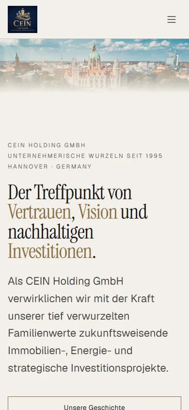 Mobilansicht von CEIN Holding