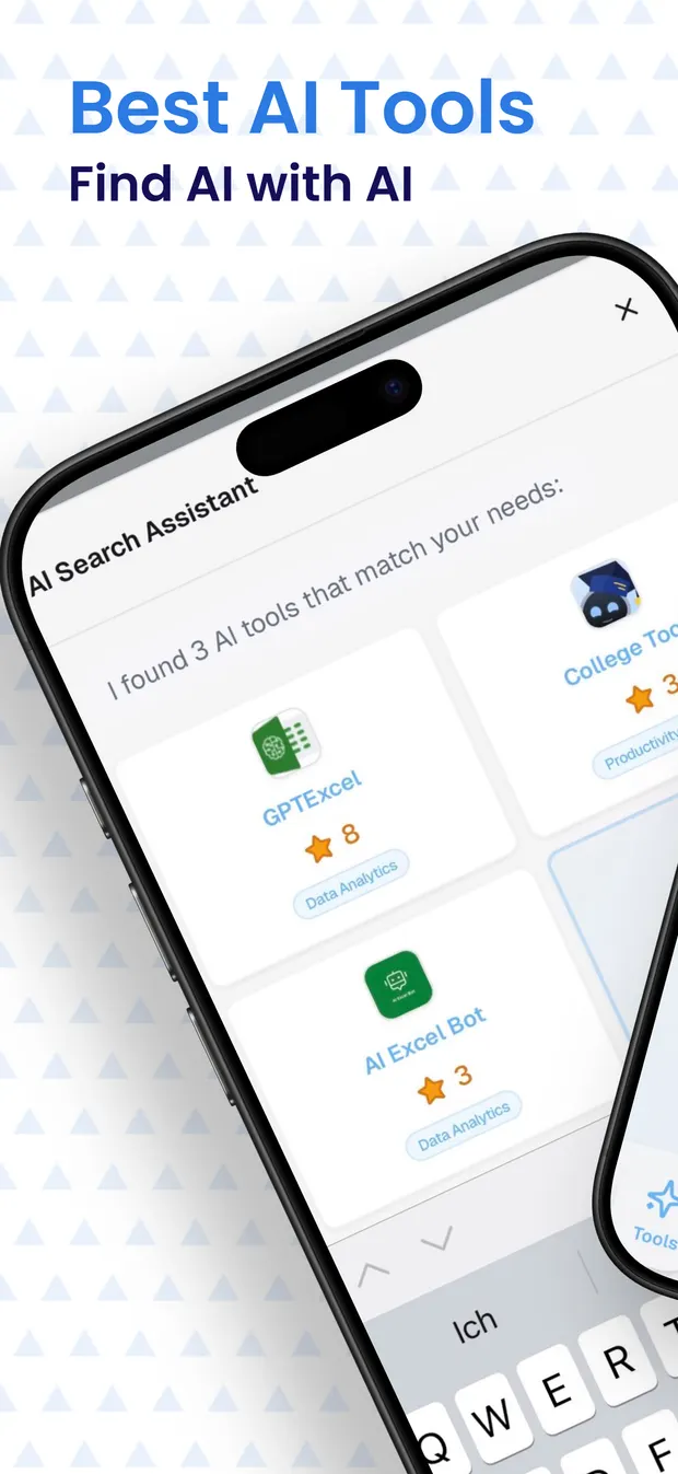 Store-Artwork: Find AI with AI mit Suchassistent